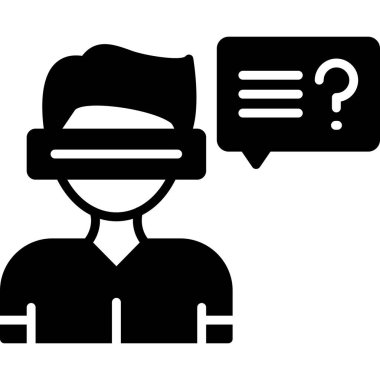 Quiz web simgesi vektör illüstrasyonu