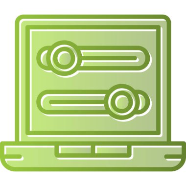 Simgeleri aç / kapat, vektör illüstrasyonu basit tasarım