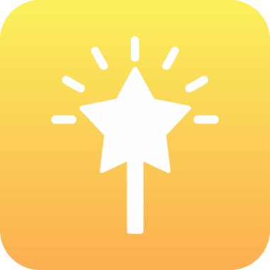 yıldız web simgesi basit illüstrasyon 