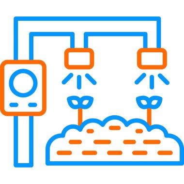 Automatic watering. web icon vector illustration clipart