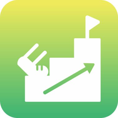 Adımlar web simgesinin vektör illüstrasyonu