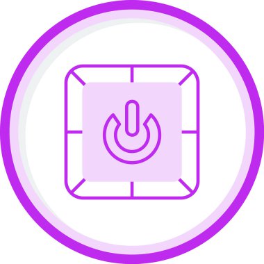 Güç simgesi. Web simgesi vektör illüstrasyonu