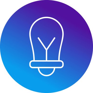 ampul simgesi, vektör illüstrasyonu 