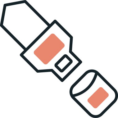 Özdenetim web simgesi, vektör illüstrasyonu