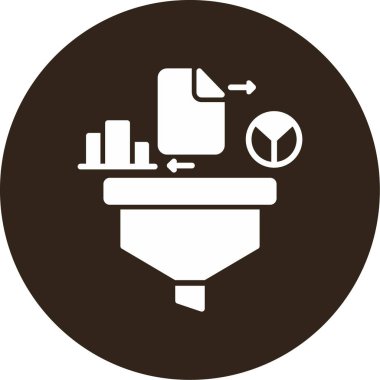 Veri Web simgesi basit illüstrasyon 