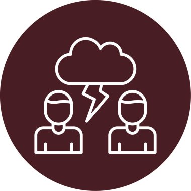 Uyuşmayan insanların vektör illüstrasyonu 