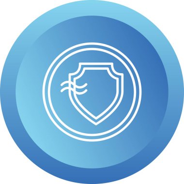 Kalkan. Web simgesi basit illüstrasyon 