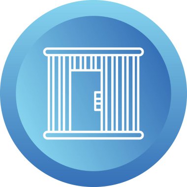 Mahkûm web simgesi, vektör illüstrasyonu