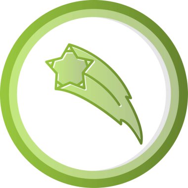 vector illustration of Shooting Stars icon