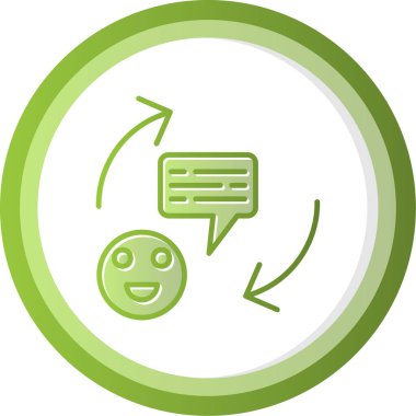 Geribildirim simgesi vektör yanılsaması