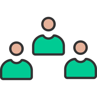 Adaylar web simgesi vektör illüstrasyonu 