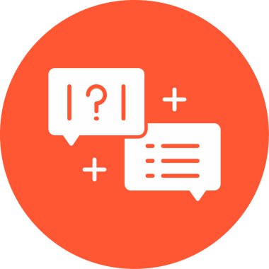 Quiz web simgesi vektör illüstrasyonu