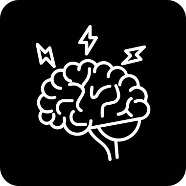 Beyin fırtınası web simgesi, vektör illüstrasyonu 