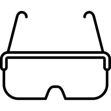 Gözlük. Web simgesi basit illüstrasyon 