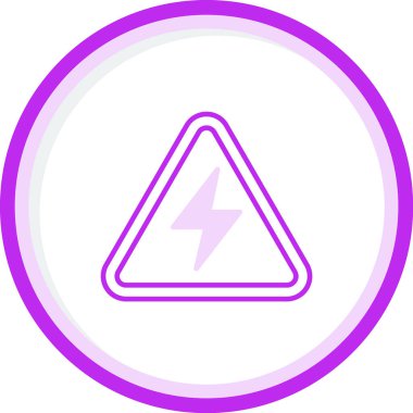Elektrik Tehlike simgesinin vektör çizimi 