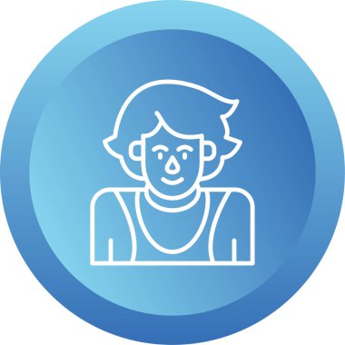 Adamım. Web simgesi basit illüstrasyon 