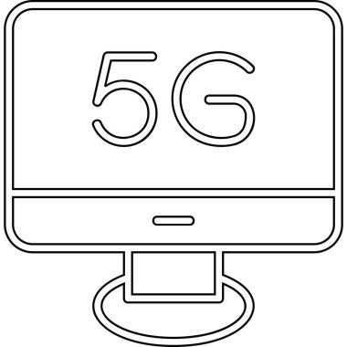 bilgisayar ekranı simgesi, vektör illüstrasyonu basit tasarım