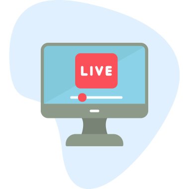 Bilgisayar ekranındaki canlı metnin vektör illüstrasyonu