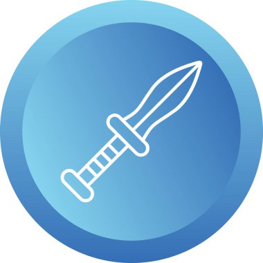 Hançer. Web simgesi basit illüstrasyon 