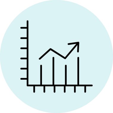 iş büyümesi grafik vektör illüstrasyonu