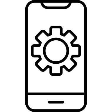 Simge Basit Vektör İllüstrasyonu Ayarlanıyor