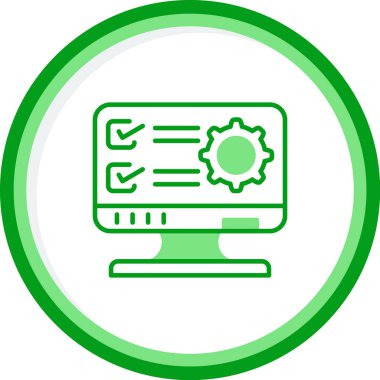 Web simgesi basit illüstrasyon ayarlanıyor