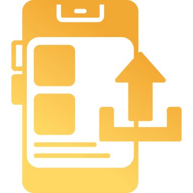 vector illustration of Upload modern icon                