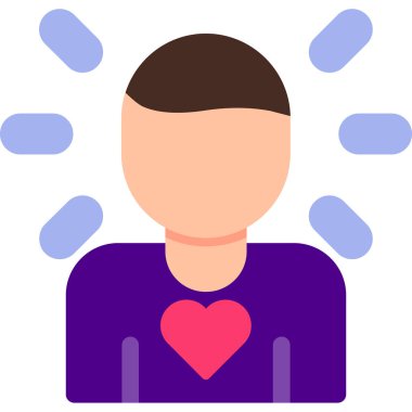  Özsaygı simgesi, vektör illüstrasyonu