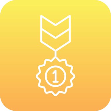 Rozet Web simgesi basit illüstrasyon 