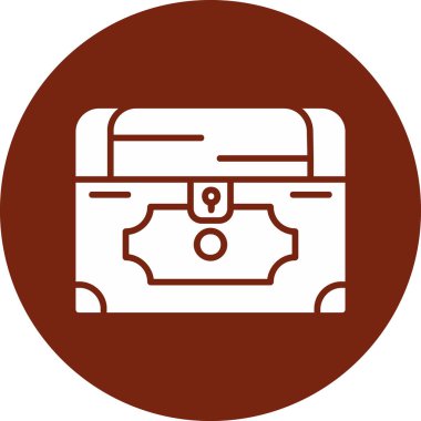 Göğüs simgesi, vektör illüstrasyonu basit tasarım