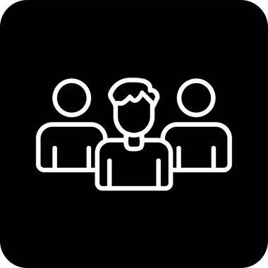 Takım. Web simgesi basit illüstrasyon 