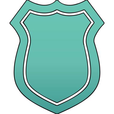 kalkan simgesi web basit illüstrasyon