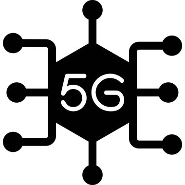  5g Ağ simgesi. vektör illüstrasyonu