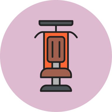 Modern Gym Machine simgesinin vektör çizimi         