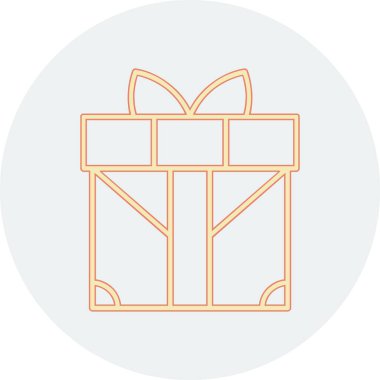 gift box with bow, vector illustration