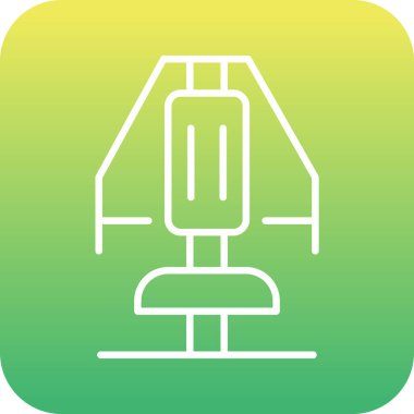 Chest Press makine simgesinin vektör illüstrasyonu