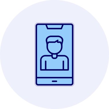 Smartphone web simgesi, vektör çizim 