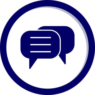 Sohbet simgesi vektör illüstrasyonu 