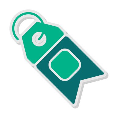 Etiket. Web simgesi basit illüstrasyon