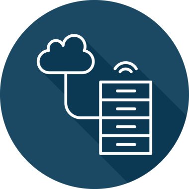 Büyük Veri vektör simgesi, basit illüstrasyon                  