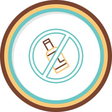 Alkol işareti simgesi çizimi yok