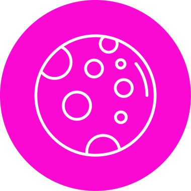 Dolunay simgesi, vektör illüstrasyonu