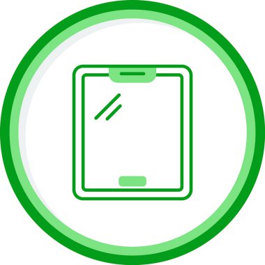 tablet. Web simgesi basit illüstrasyon 