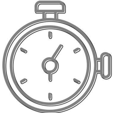 Zamanlayıcı simgesi, vektör illüstrasyonu 