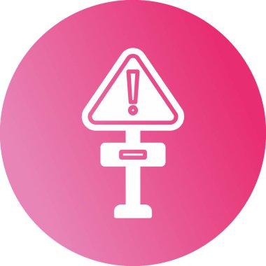 dikkat yol işareti simgesi vektör biçiminde