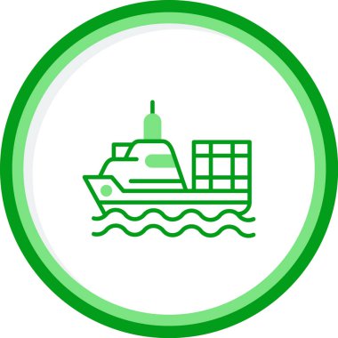 Gemi simgesi web basit illüstrasyon