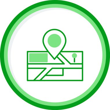 konum. Web simgesi basit illüstrasyon 