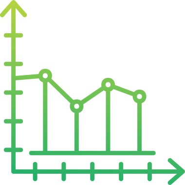 Büyüme grafiği Web simgesi basit illüstrasyon  