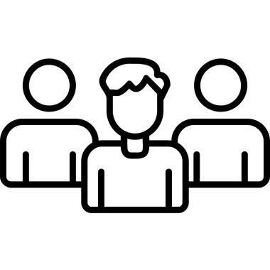 iş ekibi simgesi, vektör illüstrasyonu