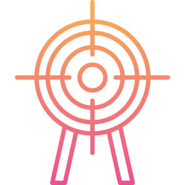 Hedef. Web simgesi basit illüstrasyon 